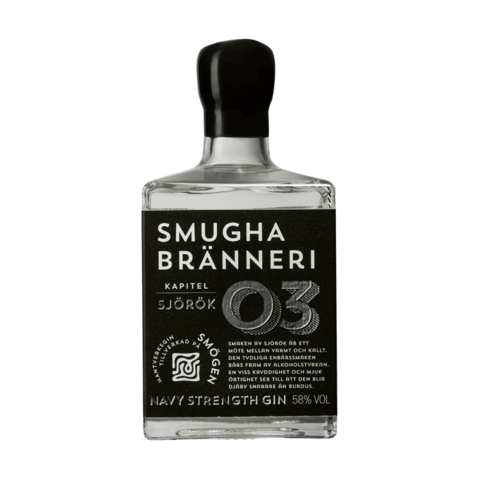 Smugha Brænderi Sjörök Navy Strength Gin - 58% - 50cl - Svensk Gin
