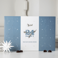 Julekalender med fyldt mørk chokolade (2 pers.) fra Xocolatl